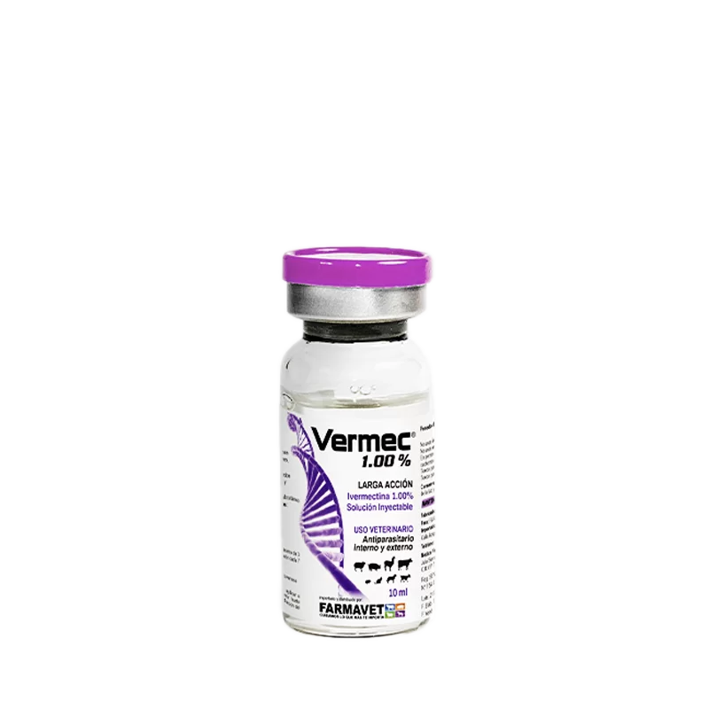 Vermec 1% (ivermectina) frasco x 10 mL