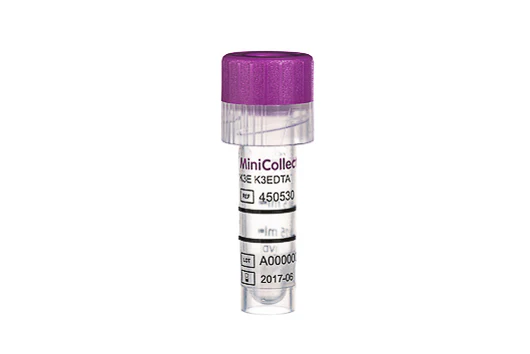 MiniTubo tapa Lila K3E K3 EDTA x 0.250.5 mL