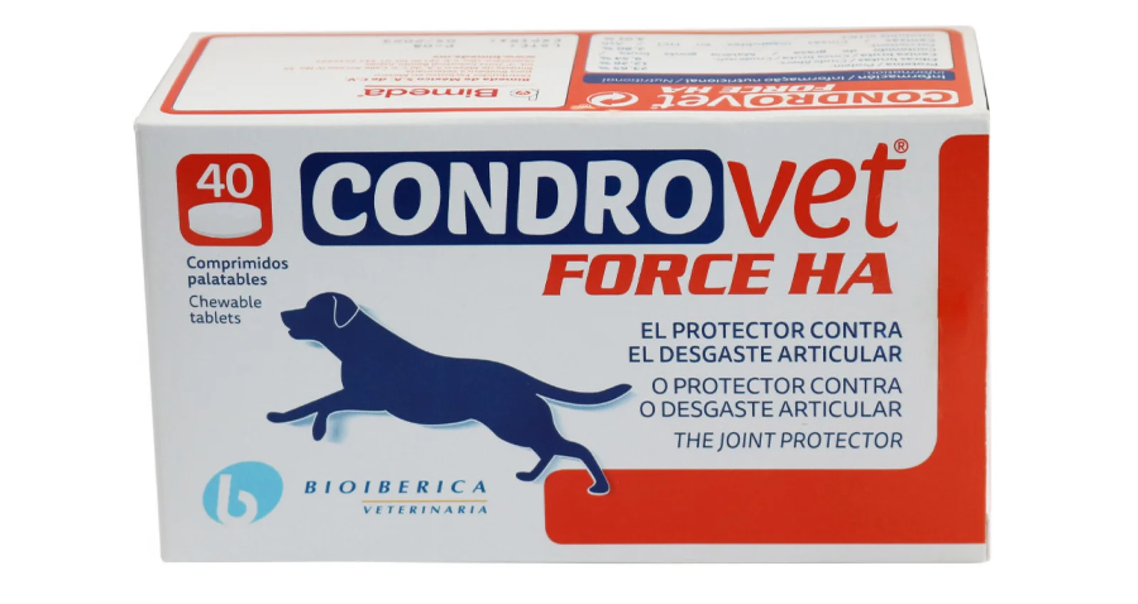 Condrovet Force HA Perros caja x 40 tabletas