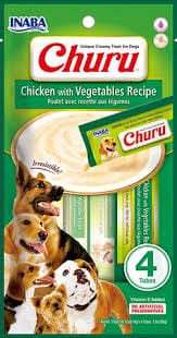 CHURU DOG Chiken with Vegetal Recipe sobre x 4 tubos