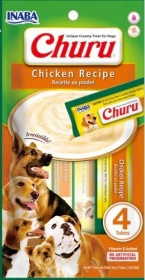 CHURU DOG Chiken Recipe sobre x 4 tubos