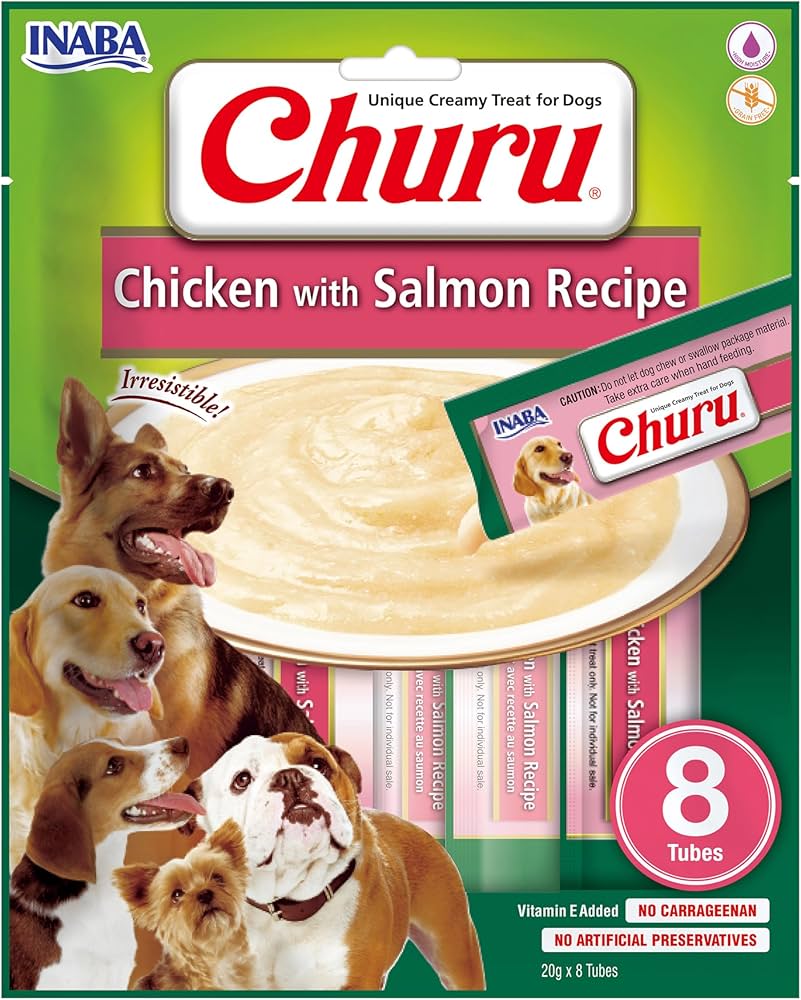 CHURU DOG Chiken with Salmon Recipe sobre x 8 tubos