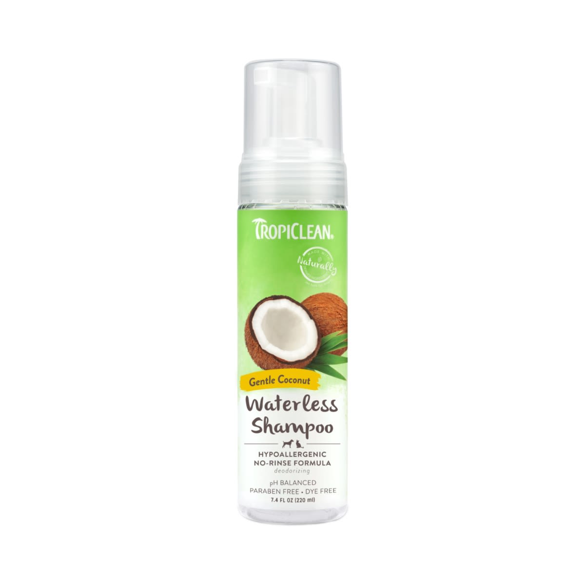 Tropiclean Shampoo seco HIPOALERGENICO frasco x 220 mL