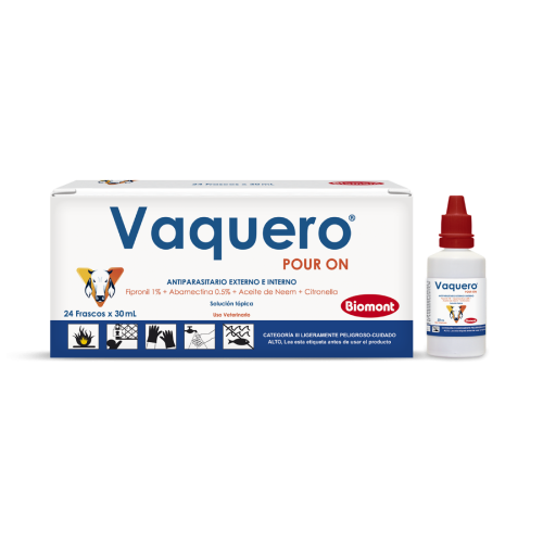Vaquero caja x 24 goteros x 30 mL