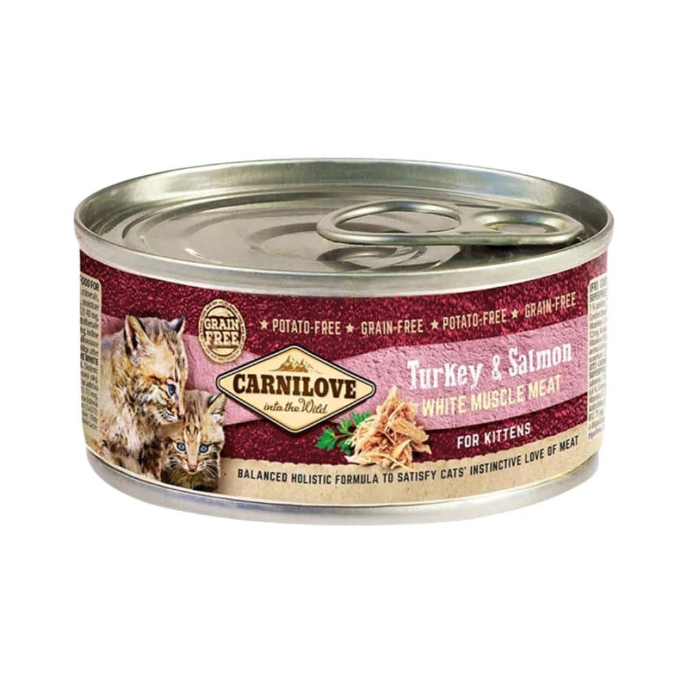 Carnilove CAT Turkey and Salmon for KITTEN lata x 100g