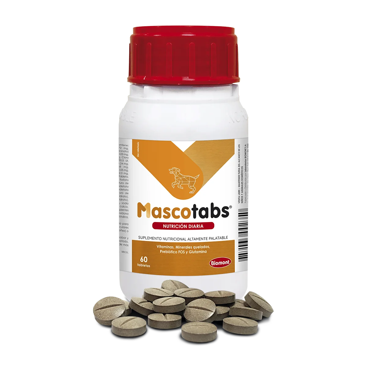 Mascotabs (multivitaminico) pote x 60 tabletas