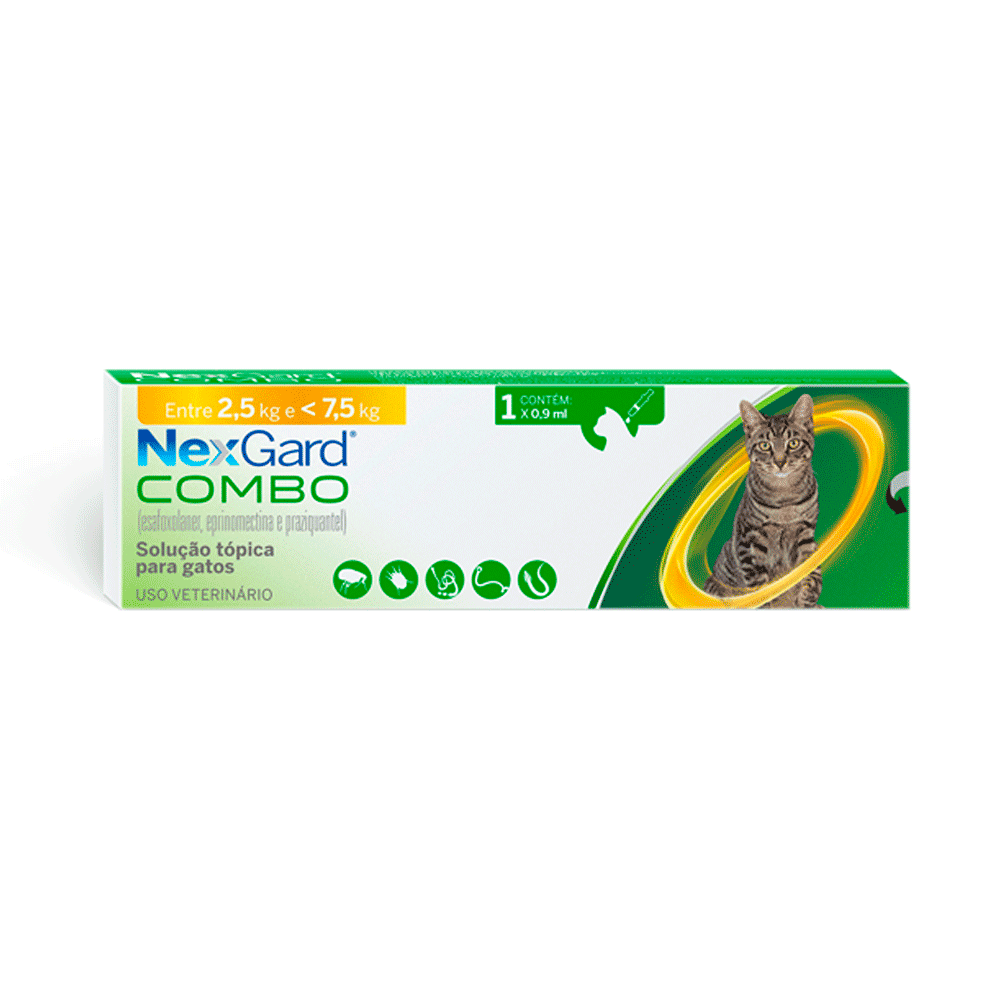 Nex Gard Combo Cat L x 0.9 mL (2.5 - 7.4 kg) 