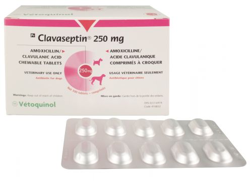 Clavaseptin 250mg (Amoxicilina + acido clavulanico) caja x 10 comp