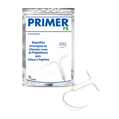 PRIMER (implantes de progesterona) ovinos y caprinos bolsa x 25 unidades