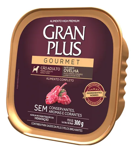 Gran Plus Pate Gourmet Perro Adulto oveja lata x 300 g