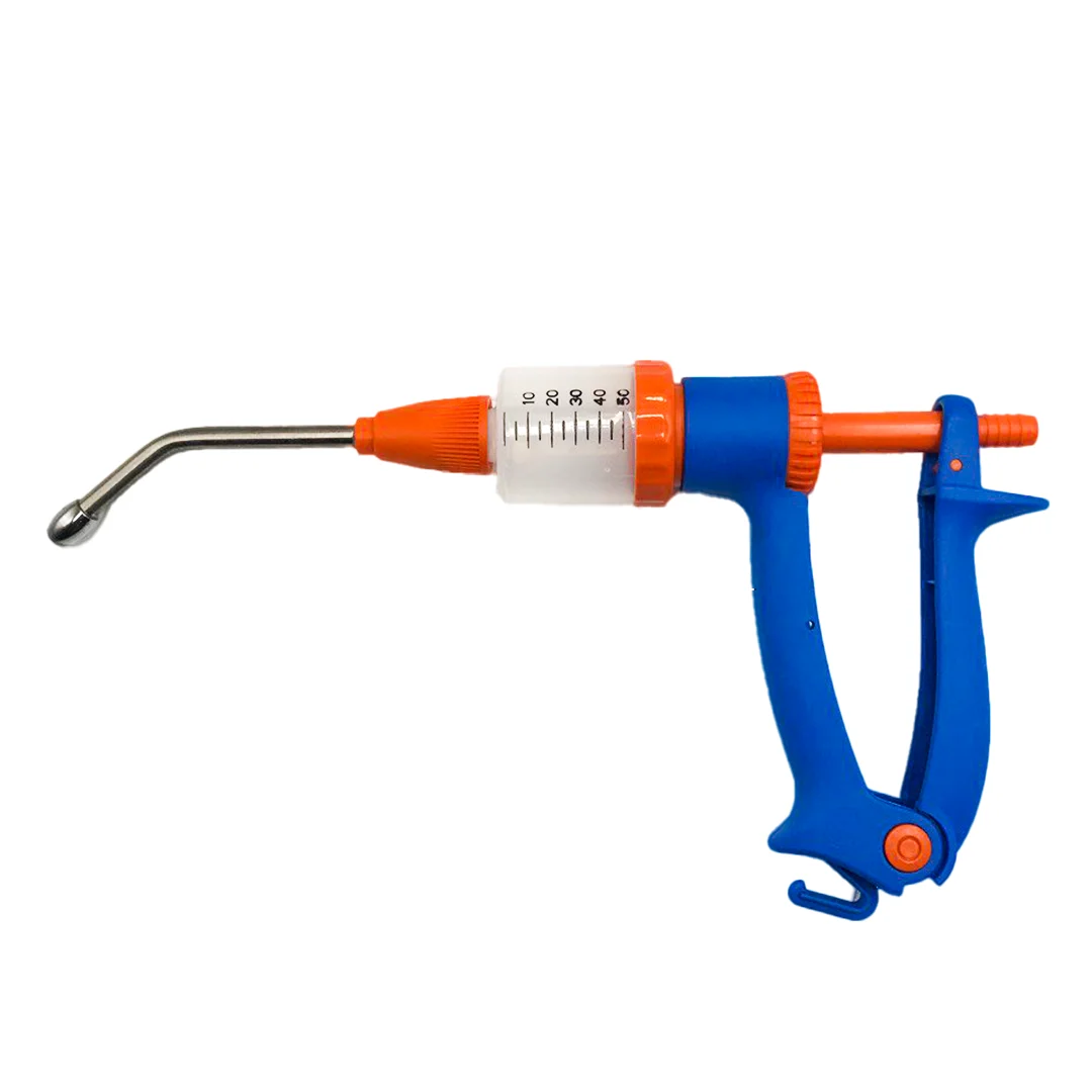 Pistola dosificadora de Plastico Sincrovet azul x 50 mL