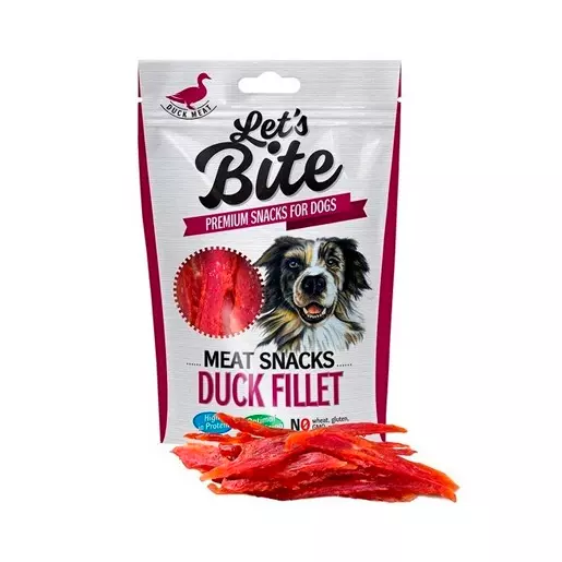 Brit Lets Bite Meat Snacks Duck Fillet sobre x 80 g