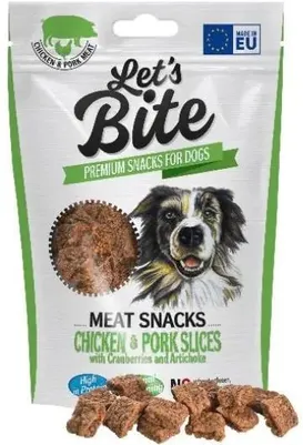 Brit Lets Bite Meat Snacks Chicken and Pork Slices sobre x 80 g