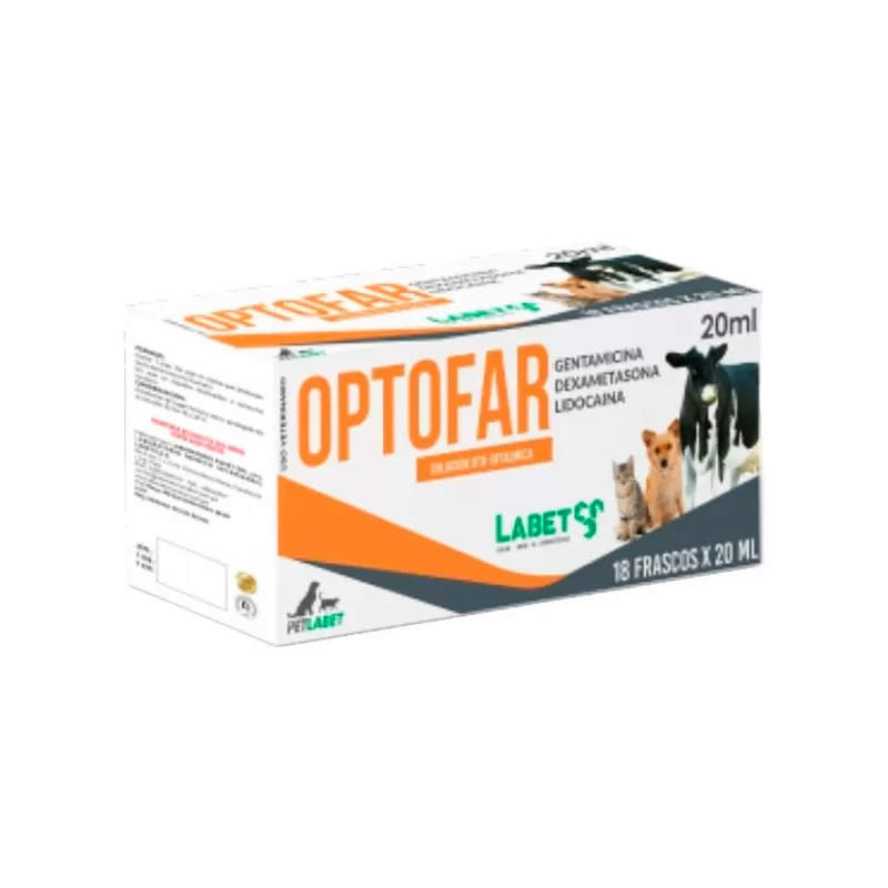 Optofar (gentamicina + dexametasona + lidocaina) gotewro x 20 mL