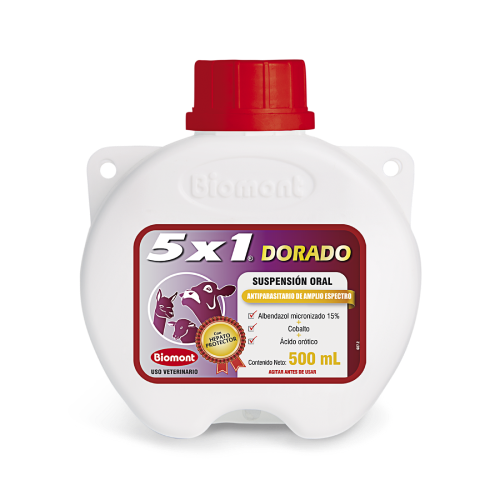 5 x 1 dorado frasco x 500 mL