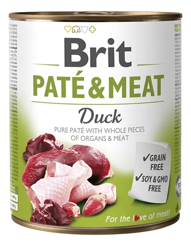 Brit PATE y MEAT Duck lata x 800 g