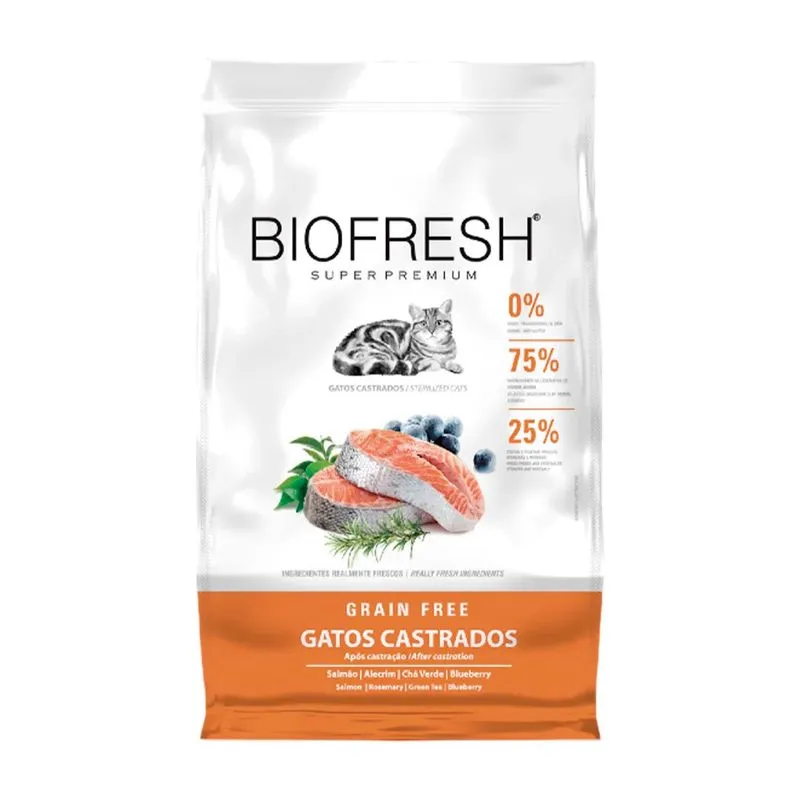 BIOFRESH GATO Adulto Castrado Salmon bolsa x 7.5 kg