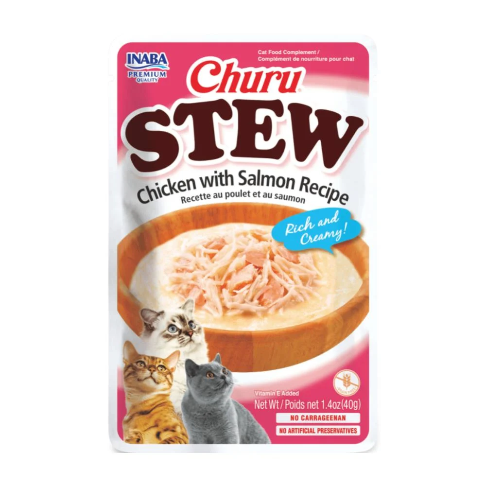 Churu Stew Cat Chicken whit Salmon sobre x 40g