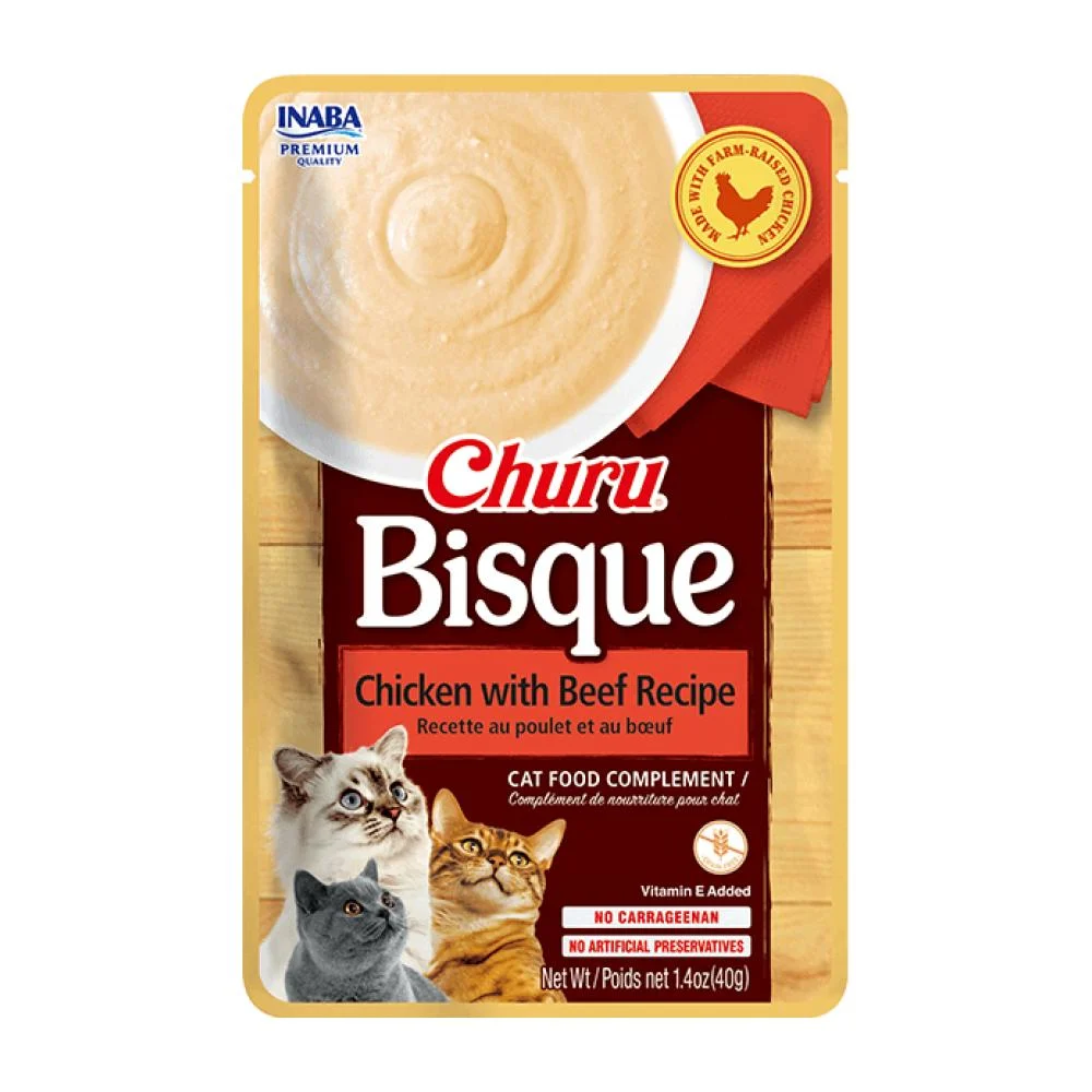 Churu Bisque Cat ChickenBeef sobre x 40g