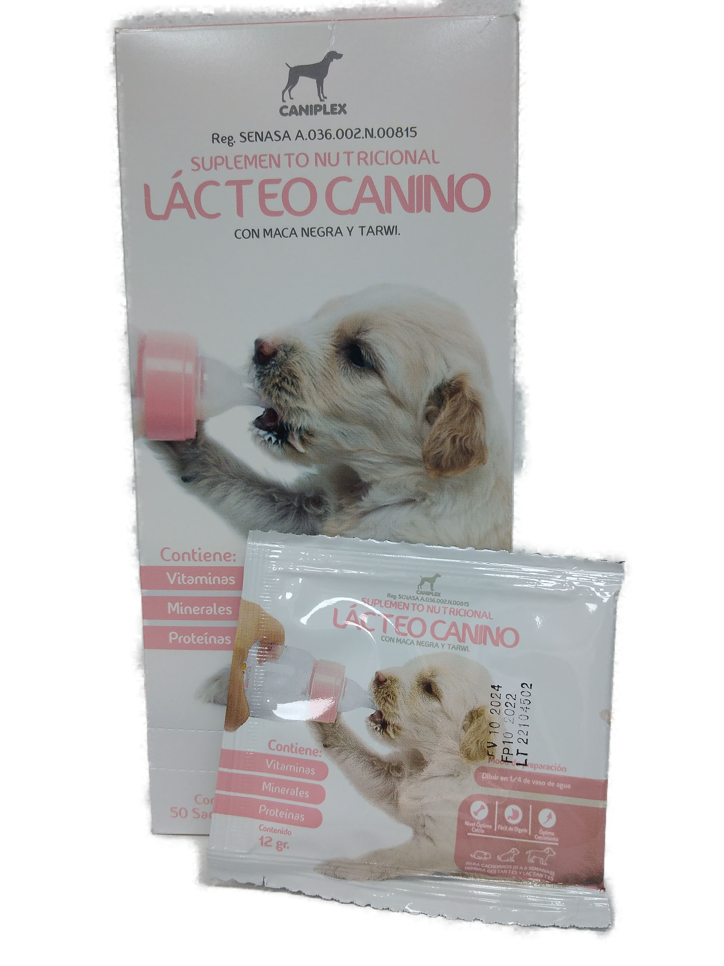 Suplemento Nutricional Lacteo Canino sobre x 12g