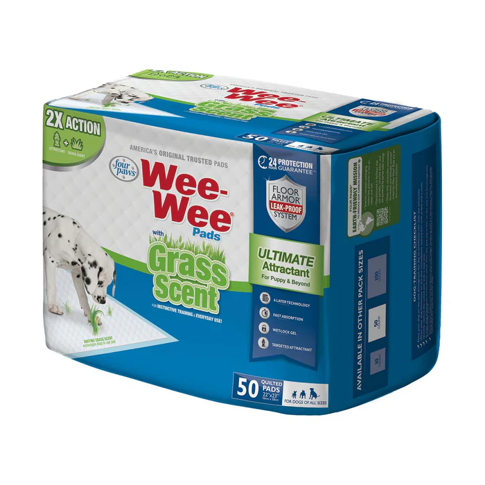 Four Paws Wee-wee Pads (panos absorventes) paquete x 50 unidades