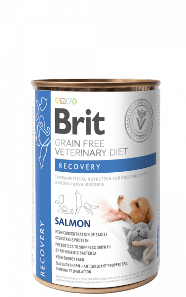 Brit GF Vet Diets DogCat Can Recovery lata x 400 g