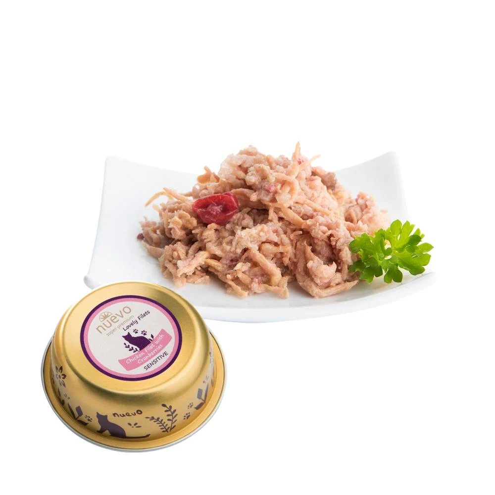 NUEVO Super Premium GATO Sensitive  Adulto Pollo con Arandanos lata x 85g
