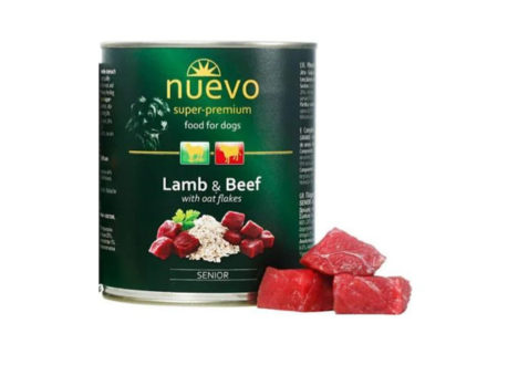 NUEVO Super Premium PERRO Senior Cordero y Carne con Hojuelas de Avena lata x 800 g