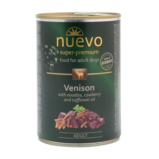 NUEVO Super Premium PERRO Adulto Venado con Fideos y Arandanos Rojos lata x 800 g