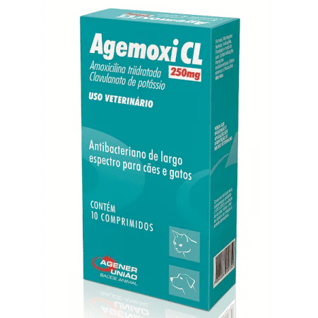 Agemoxi CL 250mg caja x 10 comprimidos